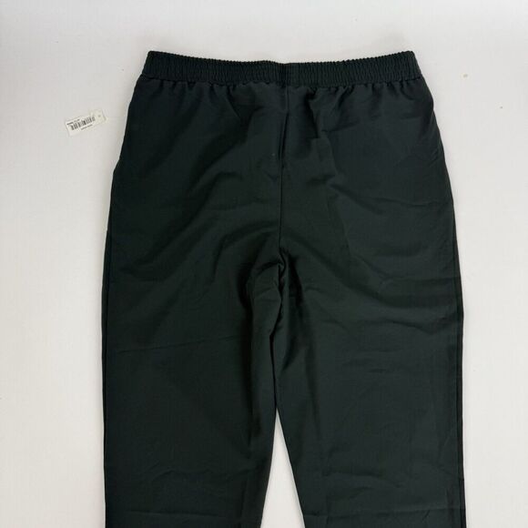 NWT Daily Ritual Moss Green Elastic Waist Crop Jogger Pants Pockets Sz L Stretch - Picture 12 of 13